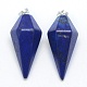 Lapis-lazuli naturelles ont fait pendentifs KK-E757-F-05P-1