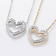 304 Stainless Steel Pendant Necklaces NJEW-L455-01A-1