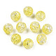Perles en acrylique transparentes craquelées CACR-N002-03B-3