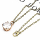 Brass Cable Chains Necklace Making MAK-N029-01AB-5