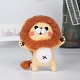 Cartoon Animal Lion Shape Needle Felting Starter Kit DOLL-PW0005-065F-1