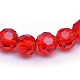 Chapelets de perles en verre transparent X-GLAA-R166-10mm-01D-2