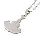 201 Stainless Steel Pendant Necklaces NJEW-G118-04P-2