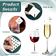 Etichette per bicchieri da vino in carta bianca olycraft CDIS-OC0001-07B-4