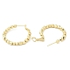 Brass Round Beaded Hoop Earrings EJEW-K248-11G-2