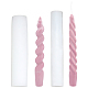 SUPERFINDINGS 2 Style Silicone Candle Mould Twist Rod Candle Mould Twisted Candlestick Silicone Candle Mold Rotating Screw Rod Candle Mould DIY Spiral Taper Candle Silicone Mold for Candle Making CAND-FH0001-01-1