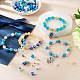 Fashewelry bricolage kit de fabrication de bracelet mauvais œil DIY-FW0001-33-8