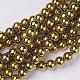 Non-Magnetic Synthetic Hematite Beads Strands G-D016-4-1