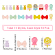 Beebeecraft 118Pcs 19 Style Candy Slime Charms Assorted Sweets Resin Kawaii Cute Set Bear Bowknot Lollipop Flatback Resin Cabochons for Hair Clips Photo Frames Scrapbooking Nail DIY Crafts CRES-SC0002-24-2