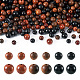 Pandahall 480 pièces 6 styles perles en bois naturel WOOD-TA0001-88-1