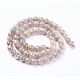 Electroplate Natural Sunstone Beads Strands G-P430-12-B-1