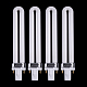電気9wu字型UVランプライト電球チューブ  紫外線ネイルランプドライヤー用  ホワイト  16.5cm  パッケージ：17x3.5x2.2cm MRMJ-K002-03-3
