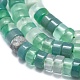 Chapelets de perles en agate d'onyx vert naturel G-A177-01L-11-3
