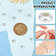 Benecreat 8pcs 925 perles intercalaires en argent sterling STER-BC0001-78-3