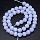 Rangs de perles d'agate en dentelle bleue naturelle de grade aa G-F222-30-4mm-6