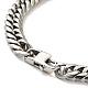 201 Stainless Steel Cuban Link Chains Bracelet for Men Women BJEW-H550-07A-P-3