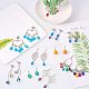 NBEADS 200 Pcs Crystal Tear Drop Glass Beads Faceted Teardrop Beads AB-Color Plated for DIY Jewelry Making Findings EGLA-NB0001-08-5