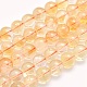 Natürlichen Citrin Perlen Stränge G-O166-10-7mm-1