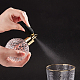 Gorgecraft1setガラス製開閉式香水瓶  ヴィンテージ詰め替え香水瓶  アルミパーツ  1個のプラスチック漏斗と1個の使い捨てプラスチックトランスファーピペット  ホワイト  11.1x6.7cm MRMJ-GF0004-12C-6