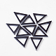彼氏非磁性合成ヘマタイトの三角形のペンダントのバレンタインデーのギフトのアイデア  ブラック  31.5x29x4mm  穴：0.8mm IMP001-1