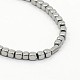 Grade A Electroplate Non-magnetic Synthetic Hematite Beads Strands G-O004-11E-2