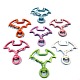 Spray Painted Alloy Swivel Lobster Claw Clasps PW-WG46327-01-2