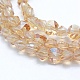 Electroplate Glass Beads Strands EGLA-G020-S-4