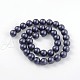 Round Shell Pearl Bead Strands BSHE-J011-10mm-A02-2