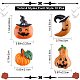 Gorgecraft 40Pcs 4 Styles Halloween Theme Opaque Resin Cabochons RESI-GF0001-09-2