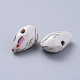 Hebras de cuentas de porcelana de conejito hechas a mano PORC-L033-012-4