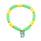 Bracelets extensibles en perles de colonne d’argile polymère BJEW-JB09782-01-1