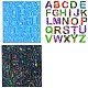Moule en silicone holographique en forme de lettre a ~ z DIY-K063-13-1