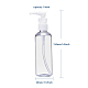 液体石鹸のための100mlの詰め替え可能なペットプラスチック空のポンプボトル  透明  4x15cm  容量：100ml（3.38液量オンス） TOOL-Q024-01B-01-3