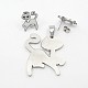 304 Stainless Steel Kitten Jewelry Sets STAS-A027-01P-2