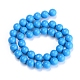 Brins de perles de jade mashan naturel teint DJDA-E266-4mm-02-2