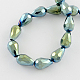 Fili di perle di vetro placcato EGLA-R045-16x10mm-05-2