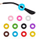 GORGECRAFT 10 Colors 50 Pairs Glasses Ear Grip Anti-Slip Silicone Eye Glass Temple Tips Sleeve Retainer Round Eyeglass Ear Cushions for Spectacle Sunglasses Reading Eyewear FIND-GF0003-33-1