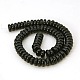 Black Glass Rondelle Spacer Beads Strands X-GS031-3-2