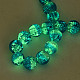 Handmade Luminous Transparent Lampwork Beads Strands LAMP-T017-04E-4