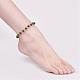 Mixed Stone Beads Anklets AJEW-AN00198-5