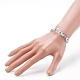 Adjustable Handmade Millefiori Glass Beaded Bracelets BJEW-JB06074-02-3