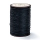 ラウンドワックスポリエステル糸ストリング  マイクロマクラメコード  ツイストコード  革縫い用  ミッドナイトブルー  0.55mm  約131.23ヤード（120m）/ロール YC-D004-02C-055-1