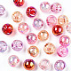 Placage uv perles acryliques irisées arc-en-ciel OACR-G012-04-2