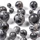 340 pezzo di perle di larvikite naturale di 4 misure G-LS0001-24-4