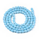Chapelets de perles en verre opaques EGLA-T008-16D-2