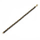 Ионное покрытие (ip) 201 византийский браслет-цепочка из нержавеющей стали для мужчин и женщин BJEW-S057-89B-01-2