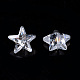 Cubic Zirconia Pointed Back Cabochons X-ZIRC-S059-5x5mm-001-1
