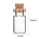 Glass Wishing Bottle Bead Containers X-CON-Q014-3