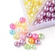 9 estilo de cuentas de perlas de imitación de plástico abs pintadas con aerosol OACR-YW0001-42-3