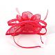 Elegantes profundas fascinators rosa uk para bodas OHAR-S166-04-2